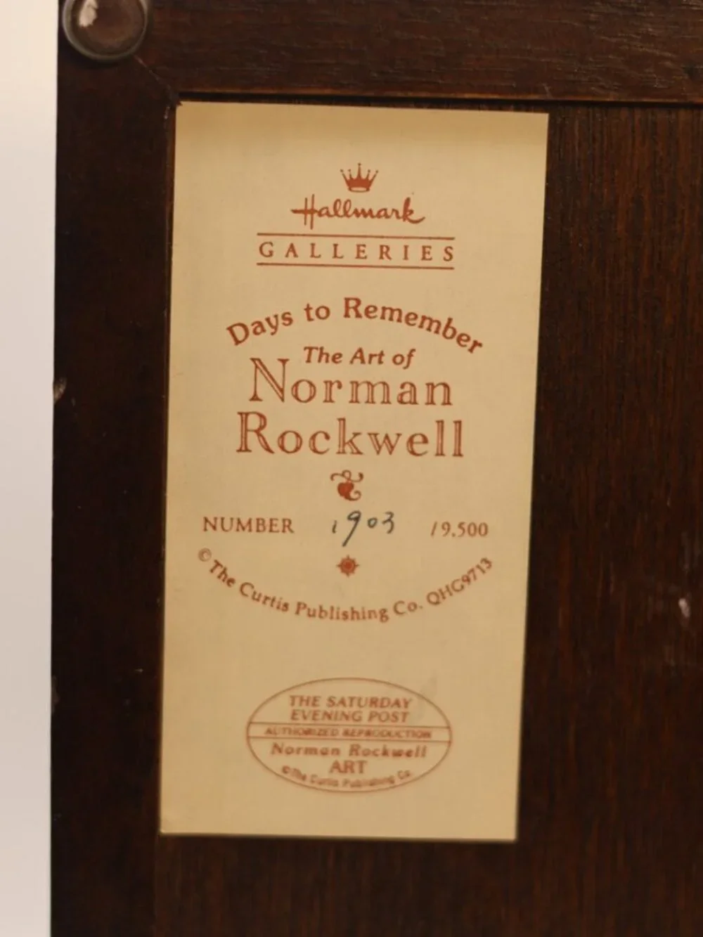 Vintage Norman Rockwell Springtime Musical Jewelry Box – Plays 